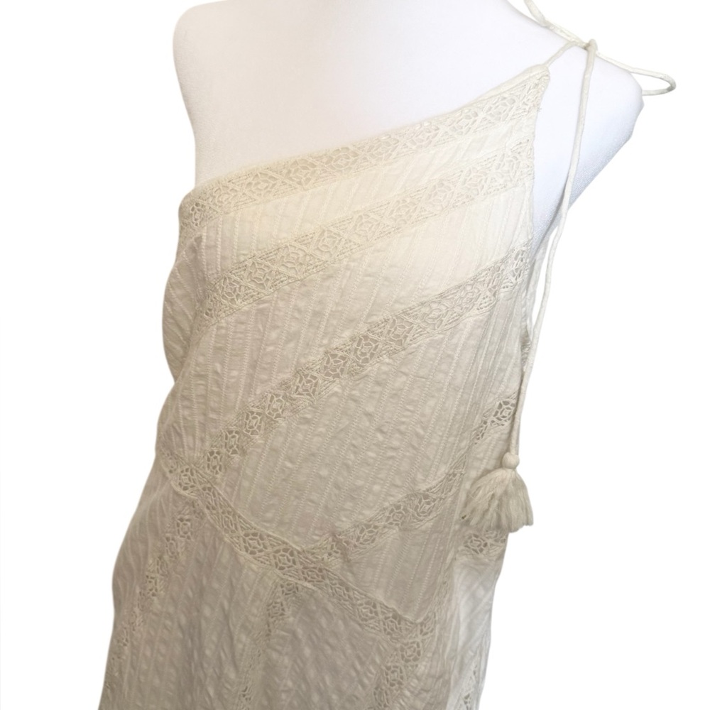 FREE PEOPLE BELLA ONE-SHOULDER MIDI DRESS in Ivory NWOT - Picture 6 of 13